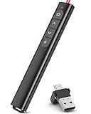 2 in 1 USB und Typ-C Presenter, Wireless Presenter Präsentation, Powerpoint Fernbedienung mit...