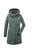 killtec Damen Funktionsparka/Parka mit abzippbarer Kapuze KOW 165 WMN PRK, grüngrau, 42, 37726-000,...