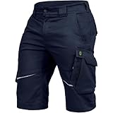 Leibwächter Arbeitsshorts Herren Flex Line Marine – Größe 48 – Robuste Cargo Hose mit Taschen...