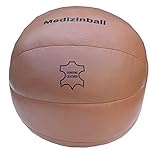 Lisaro Original Medizinball aus Echtleder – Superqualität, Vintage Retro Look, Gymnastik/Fitness...