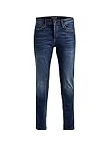 Herren Jack & Jones Jeans Tim Straight Legs Slim Fit Flat Front Tim ORIGINAL, Farben:Dunkelblau-2,...