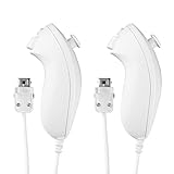 Aukuoy 2-Pack Nunchuk Controller für Wii, Remote Nunchuk Jostick Game Controller Kompatibel mit...