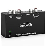 Phono Vorverstärker, Vorverstärker für Plattenspieler mit RCA-Eingang, RCA/TRS-Ausgang,...