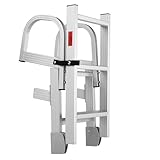 CDULOKLB 5-stufige Ponton-Bootsleiter, robuste Aluminium-Klappleiter mit Handlaufgriffen,...