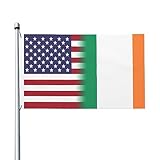 Garten Flaggen Usa Irland Amerika Personality Flag Weatherproof Feiertage Flags Dekoration Fahne...