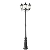 Lindby Mastleuchte, Wegeleuchte 217 cm Aussenleuchte Stehlampe Gartenlaterne IP44 Gartenlampe...
