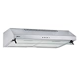 NEG Dunstabzugshaube NEG15-ATS (silber) Edelstahl-Unterbau-Haube (Abluft/Umluft) und LED-Beleuchtung...
