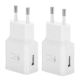 2er Pack USB Ladegerät, Netzteil Steckdosenadapter, Ersatz-Original Schnellladegerät Für Samsung...