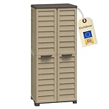 GarPet Gartenschrank Wetterfest Outdoor Kunststoff Schrank Kunststoffschrank Mehrzweckschrank...