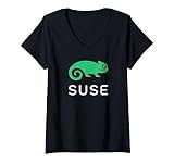 SUSE Linux - Softwaredefinierte Vernetzung und Virtualisierung T-Shirt mit V-Ausschnitt