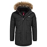 Höhenhorn Arpiglias Herren Winter Jacke Parka Schwarz Gr. XL