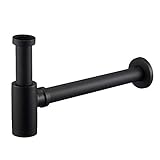 Wasserrhythm Flaschensiphon Siphon für Waschbecken Waschtisch, Geruchsverschluss mit...