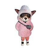Hundestatue – Gartenornament für Hunde | Hundestatuen für den Außenbereich | Winter-Skulptur,...