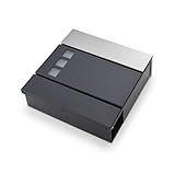 Briefkasten Anthrazit mit Zeitungsfach Wandbriefkasten aus verzinktem Stahl Wetterfest Postkasten...