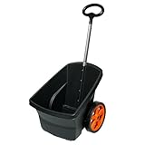 ScarMaxx - Schubkarre 2 Räder - Gartentrolley Kunststoff - Gartenwagen Transportwagen - Gartenkarre...
