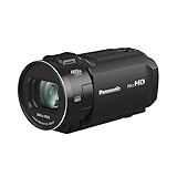 Panasonic HC-V900E-K Full-HD-Camcorder, FHD-Video, 25-mm-F1.8-Weitwinkelobjektiv, 24-facher...