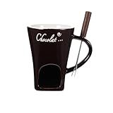Keramik-Schokoladen-Fondue-Tasse mit Gabeln, persönlicher Käse-Schmelzbecher, Butterwärmer,...