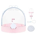 Transportkäfig für Hamster – Transportbox für Kaninchen, Käfig, Kleintiere | Transparentes...