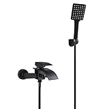 Wasserfall Badewannenarmatur Schwarz Matt Wannenarmatur Brause Wasserfall Wannenbatterie...