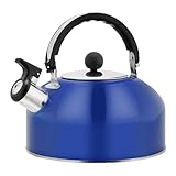 Vgvgaj Flötenkessel aus Edelstahl, 1,8 l, für Camping, Pfeife, Teekannen, kleine Wasserkessel mit...