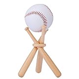 Cakunmik Baseball Display Holzständer Halter Baseball & Softball Golf Ball Racks Kugelhalter Für...