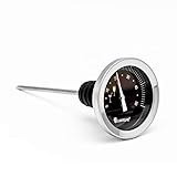 Lantelme Weinflaschen Thermometer aus Edelstahl mit Flaschenverschluss | Analoge Präzise...