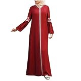 Abaya Muslim Damen, Damen Muslim Roben Lang Arabisches Kleid Maxi Nähte Frauen Abaya Kaftan...