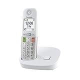 Panasonic KX-TGU410EXW digitales schnurloses Telefon, Basisstation & 1 Mobilteil, LCD-Display,...