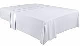 Utopia Bedding - Bettlaken ohne Gummizug - Betttuch 167 x 243 cm - Laken für Bett 90 x 190 cm -...