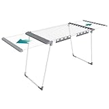 SONGMICS Wäscheständer, Standtrockner, ausziehbare Flügel, Flügelwäscheständer, 22 m...