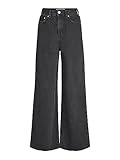 JACK&JONES Damen JXTOKYO Wide RH HW Jeans R6054 DNM Jeanshose, Black Denim, 27W / 30L