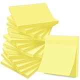 16 Blöcken Haftnotizen Kanariengelb, 76 x 76 mm Selbstklebende Klebezettel, Post Sticky Notes für...