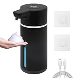 Seifenspender Automatisch,420ml Schaumseifenspender,4 Stufig Verstellbarer Berührungslos...