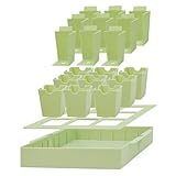 Starter Schalen - Pflanzenanzuchtschalen mit Griffen | Wiederverwendbares Gewächshauszubehör zur...