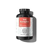 NATURE LOVE® Jod Komplex für die Schilddrüse - 180 Kapseln - mit Jod, Selen, L-Tyrosin, Vitamin B...