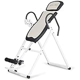 SportPlus Inversionsbank, klappbarer Schwerkrafttrainer, Inversion Table mit 4 oder 6...