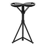 Tragbarer Gehstockstuhl Höhenverstellbar, Aus Aluminiumlegierung Und PU Schwarz Für...