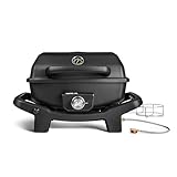 BURNHARD 1-Brenner Gasgrill WAYNE JR. 3,6 kW – Tragbarer Balkongrill - Tischgasgrill klein mit...