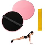 Doppelseitig Core Sliders,2 Stück Sliders Fitness,Fitness Gleitscheiben,Fitness Gliding Discs,Gear...