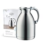 alfi HOTELLO 1,0l, Isolierkanne aus doppelwandigem Edelstahl, hält 4 Stunden warm, 6 Stunden kalt,...