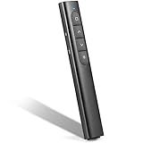 Wireless Presenter Powerpoint Fernbedienung Laptop mit Hyperlink Lautstärkeregler, 2.4Ghz PPT...