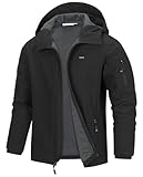 33,000ft Jacke Herren Wasserdichte Atmungsaktiv Softshelljacke - Übergangsjacke Winddichte...