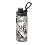 Thermosflasche aus Edelstahl, vakuumisoliert, doppelwandig, thermofest, 530 ml, glitzernd,...