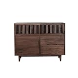 NASTYA Buffetschrank, schlichtes Massivholz-Sideboard mit Tür, Aufbewahrungsschrank, Wohnzimmer,...
