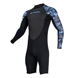 BEALIFE Herren 2 mm Neoprenanzug Shorty – Isolierung sorgt für Komfort beim Tauchen und hält im...
