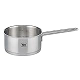 ELO 7243626 Stieltopf mit langem Griff aus Edelstahl, für alle Herdarten, Edelstahl, 16 cm, 1,3 l...