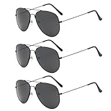 XNIVUIS 3 Stück Sonnenbrille Herren, Polarisiert Pilotenbrille, Fahrerbrille Polarisiert Damen...
