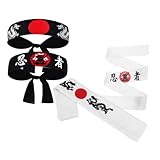Abaodam 4stücke Japanische Stirnbänder Vielseitige Stirnbänder Samurai-stirnband...