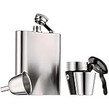 WMF Manhattan Flachmann Edelstahl 6-teilig, Flachmann 200ml, Flask 20cl, Trichter, Stamper im...