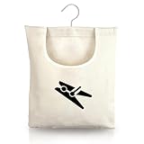 IETWATE Wäscheklammerbeutel, Baumwoll Canvas Klammerbeutel für Wäscheklammern Korb, 32 x 28cm...